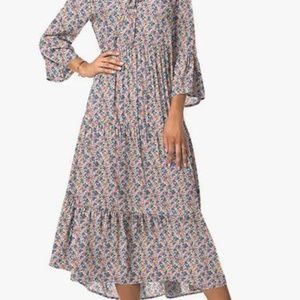 3/4 sleeve, boho style dress